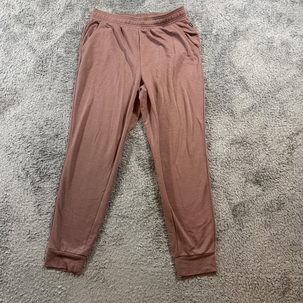 Eddie Bauer Lounge Jogger Pants Womens Size M Mauve Pink Elastic Waist Pockets